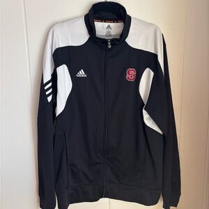 NC State Wolfpack Adidas Black and White Varsity Jacket